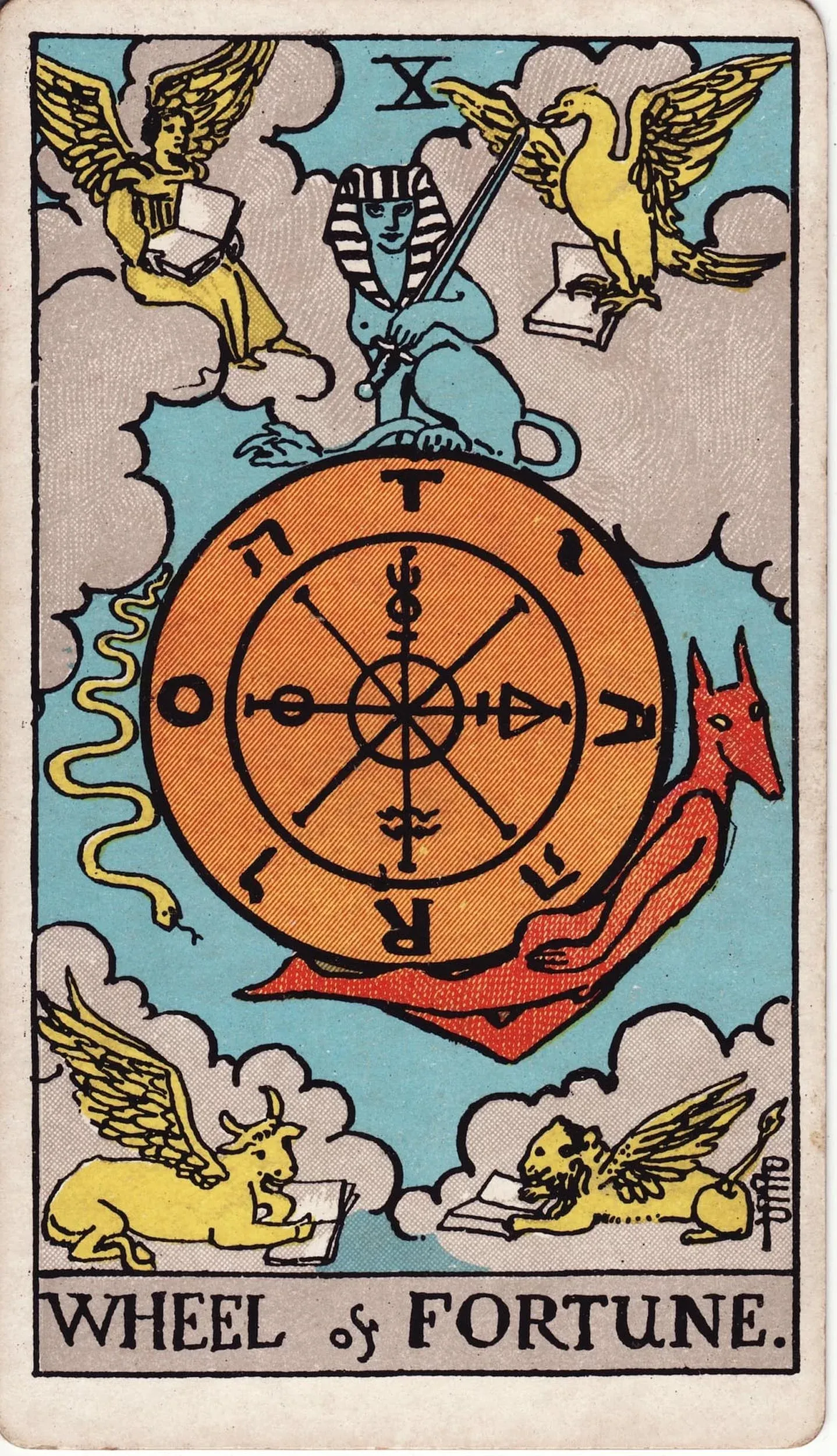 The Wheel of Fortune tarot card