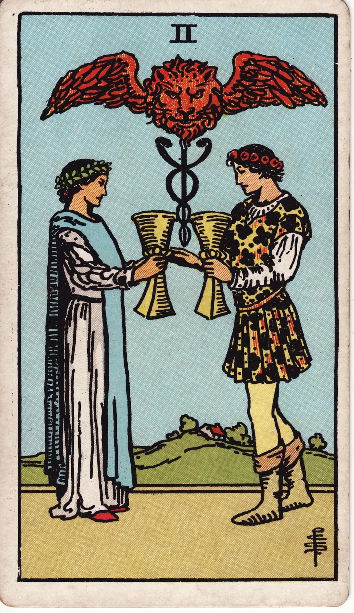 The Two of Cups tarot card