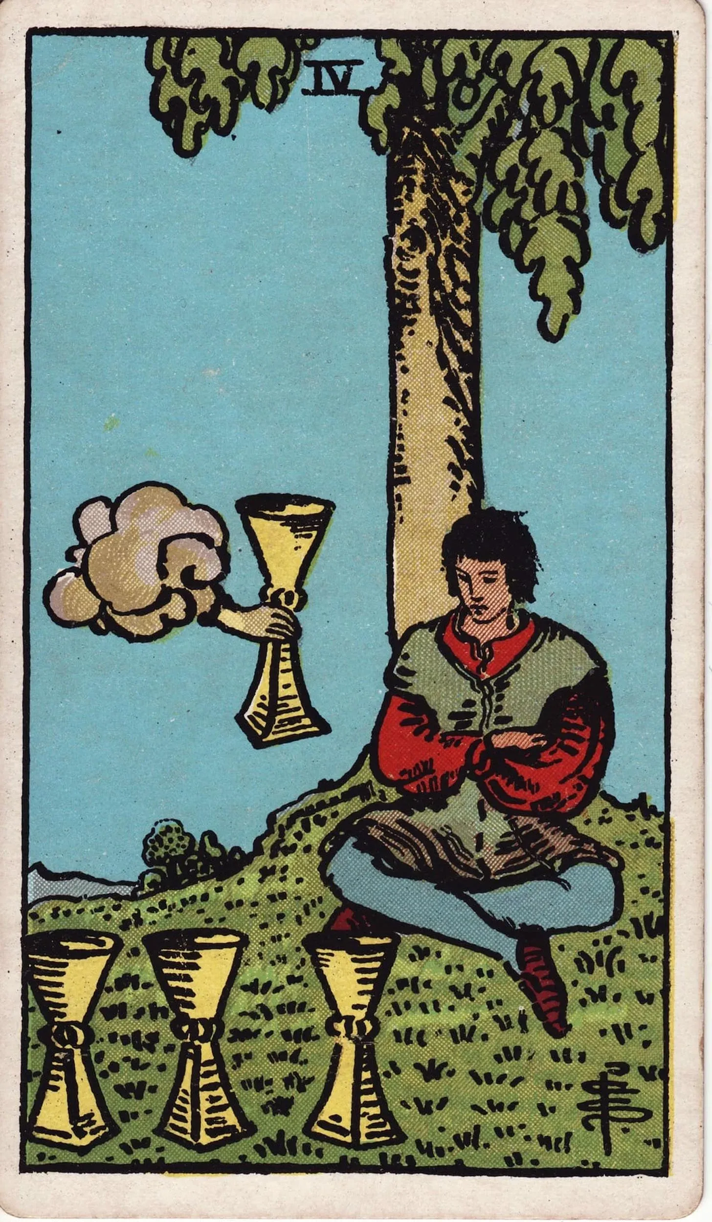 The Four of Cups tarot card