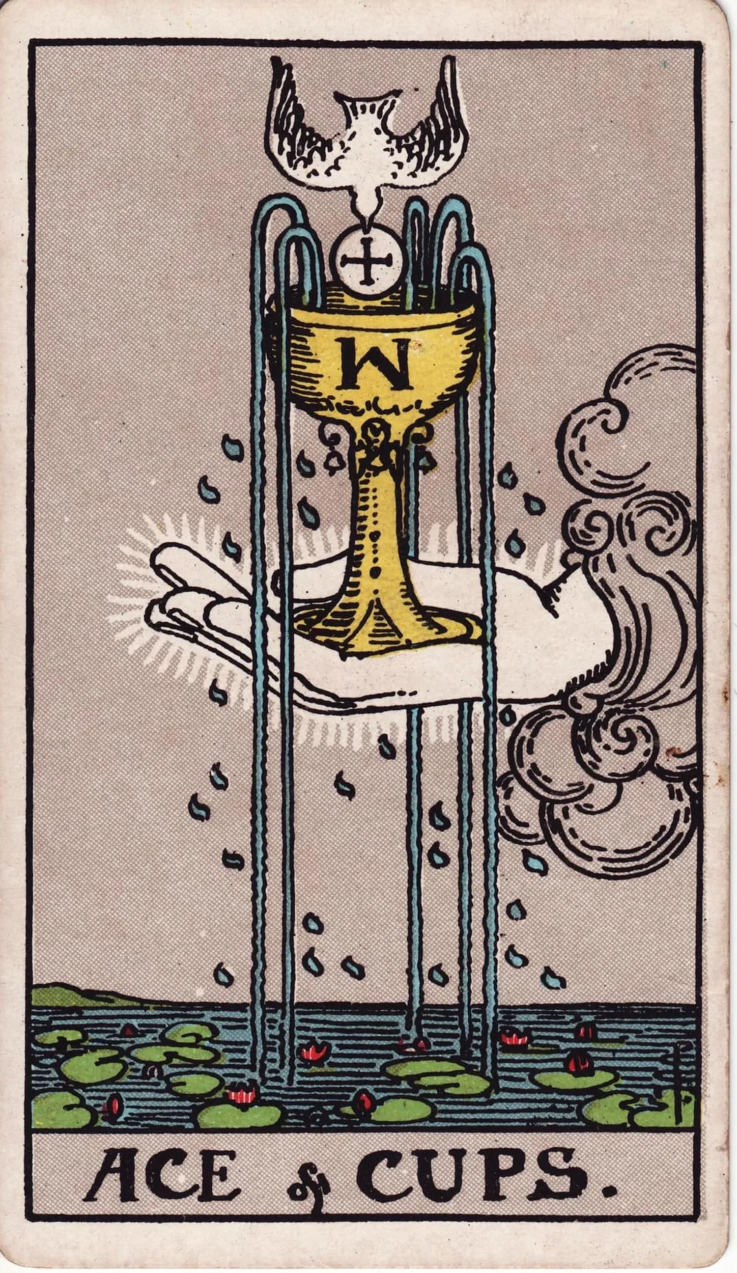 The Ace of Cups tarot card