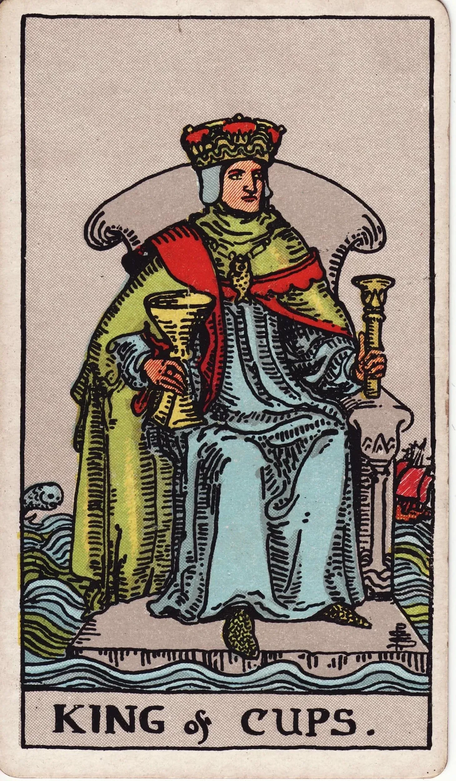 The King of Cups tarot card
