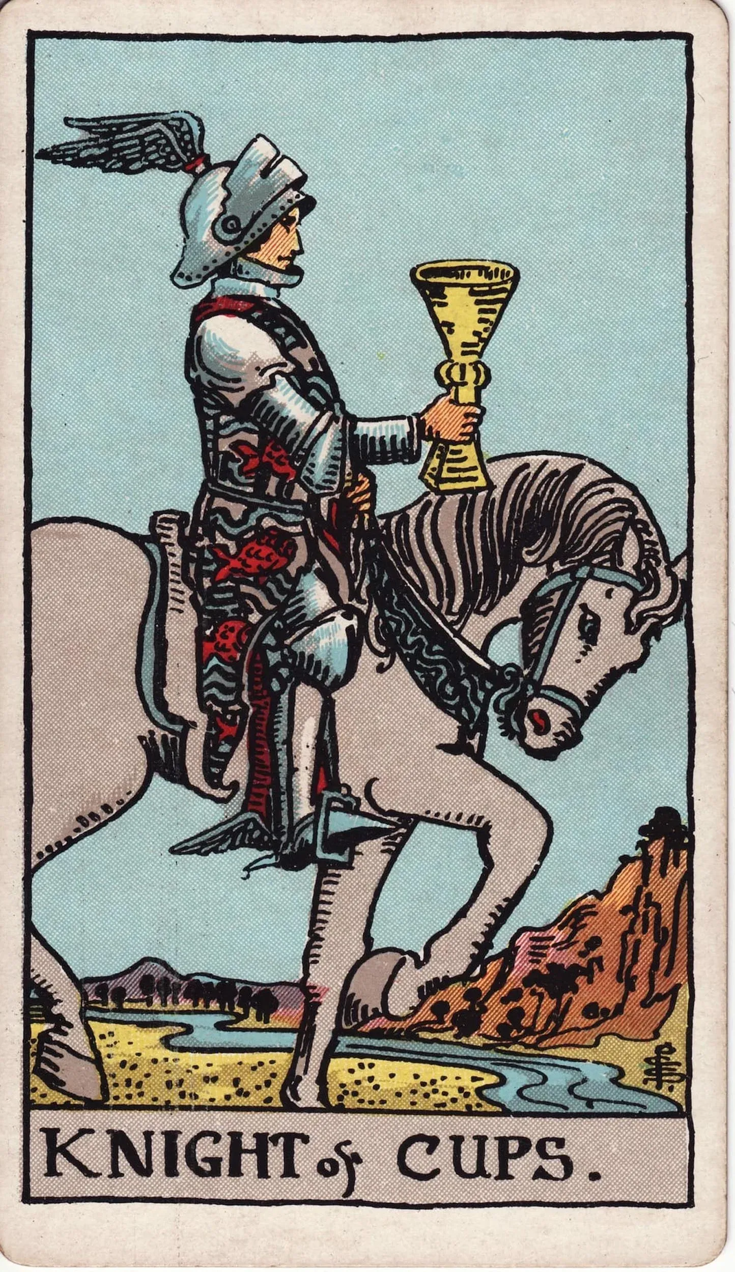 The Knight of Cups tarot card