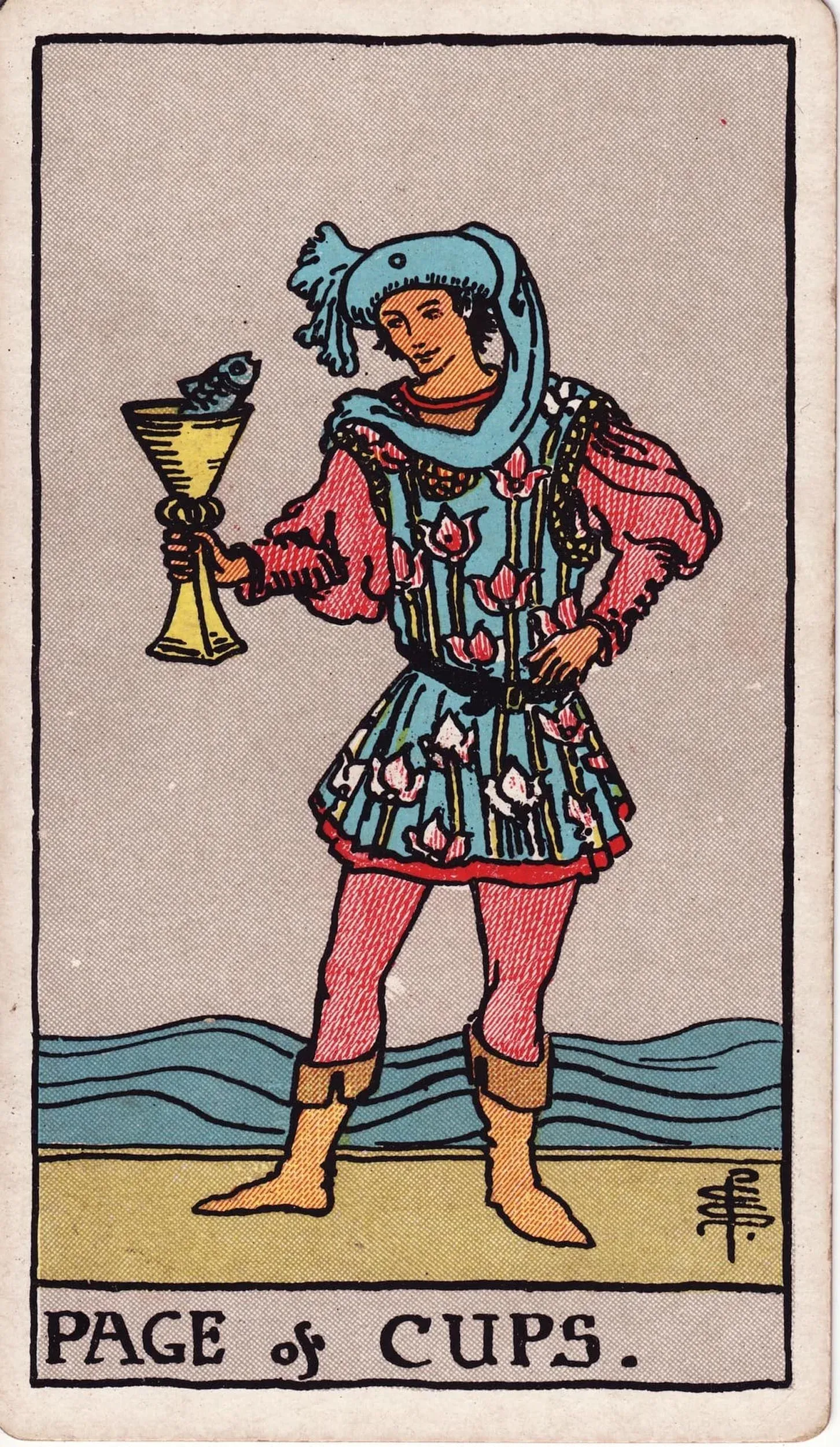 The Page of Cups tarot card