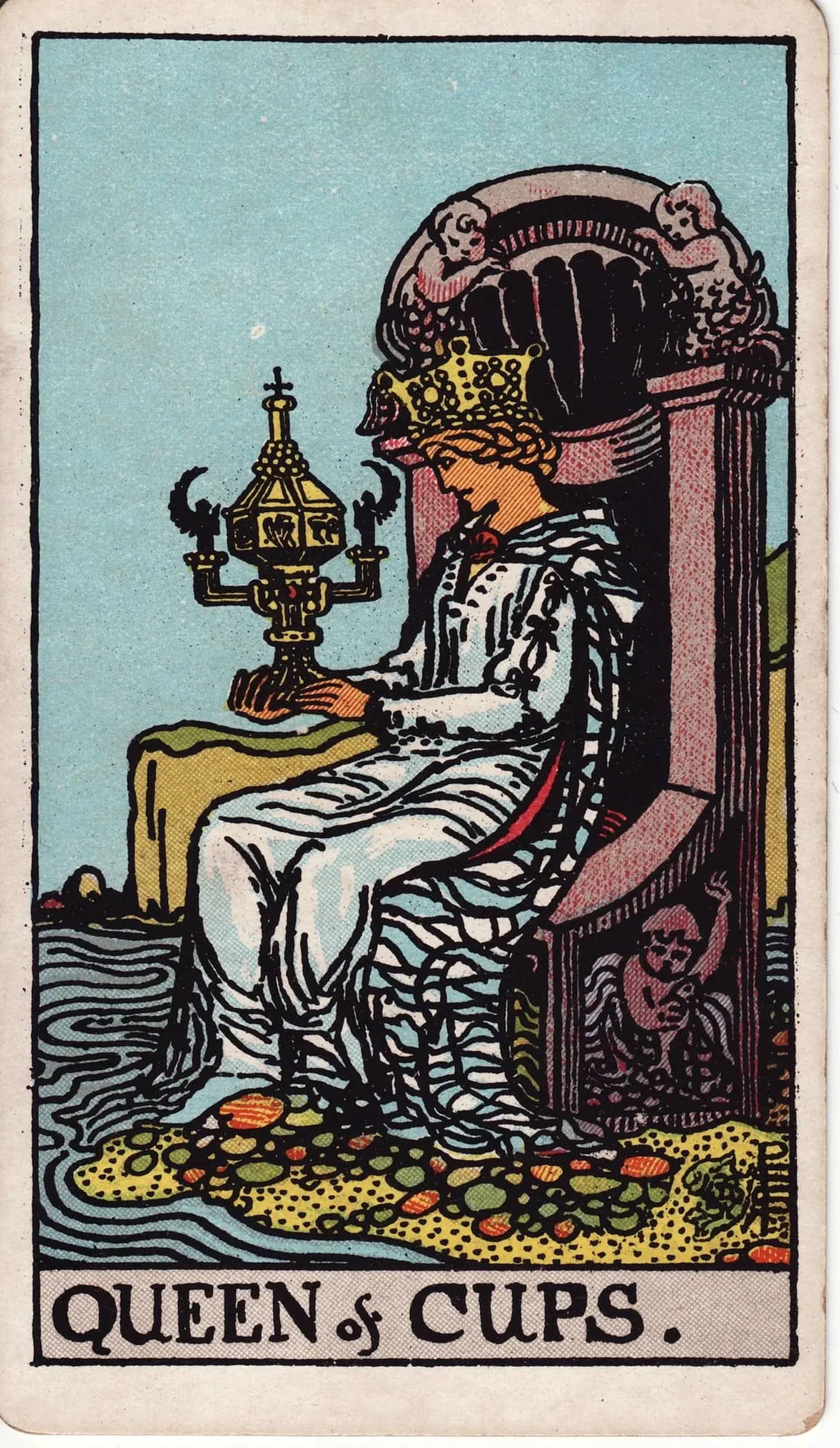 The Queen of Cups tarot card