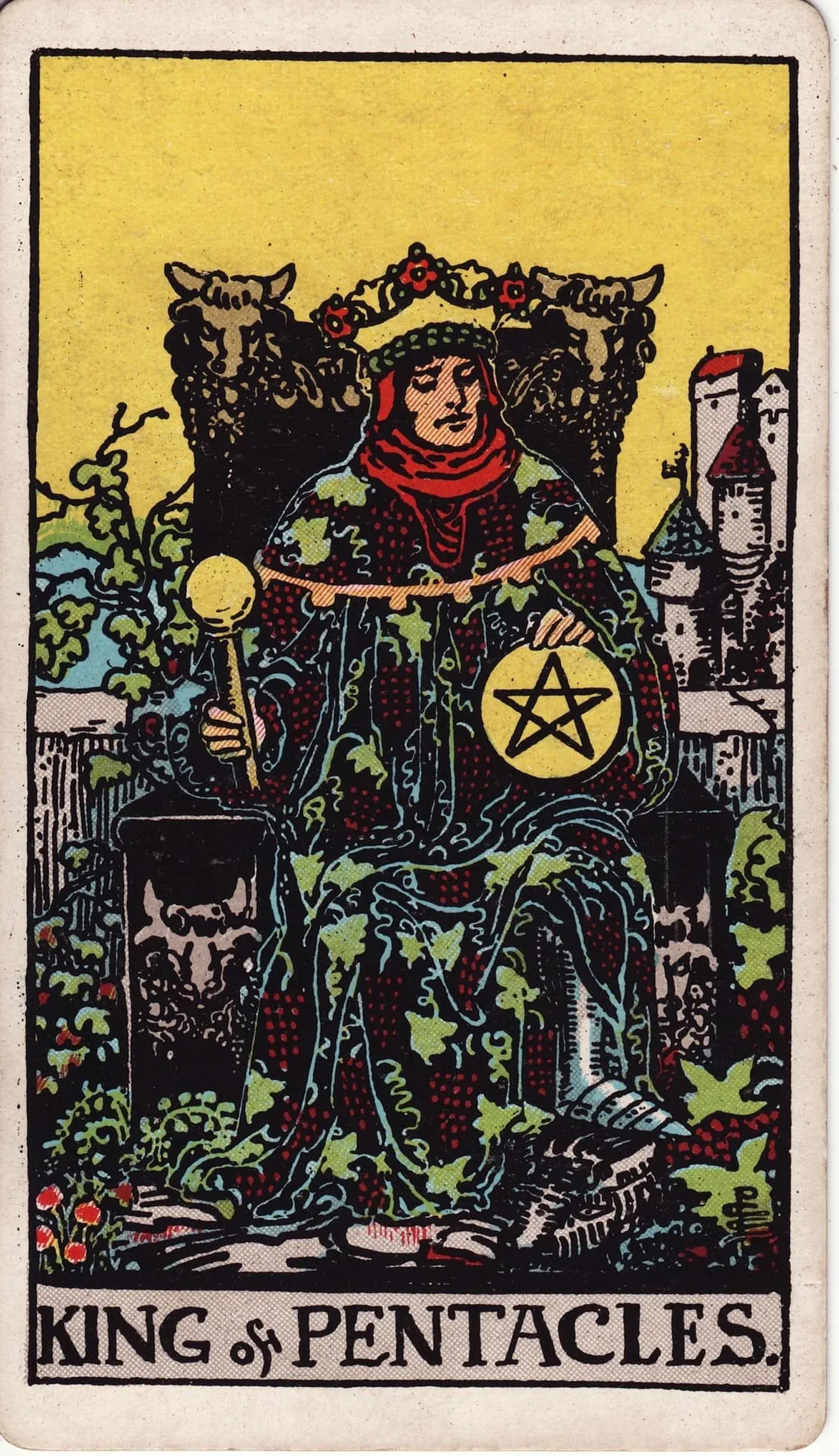The King of Pentacles tarot card