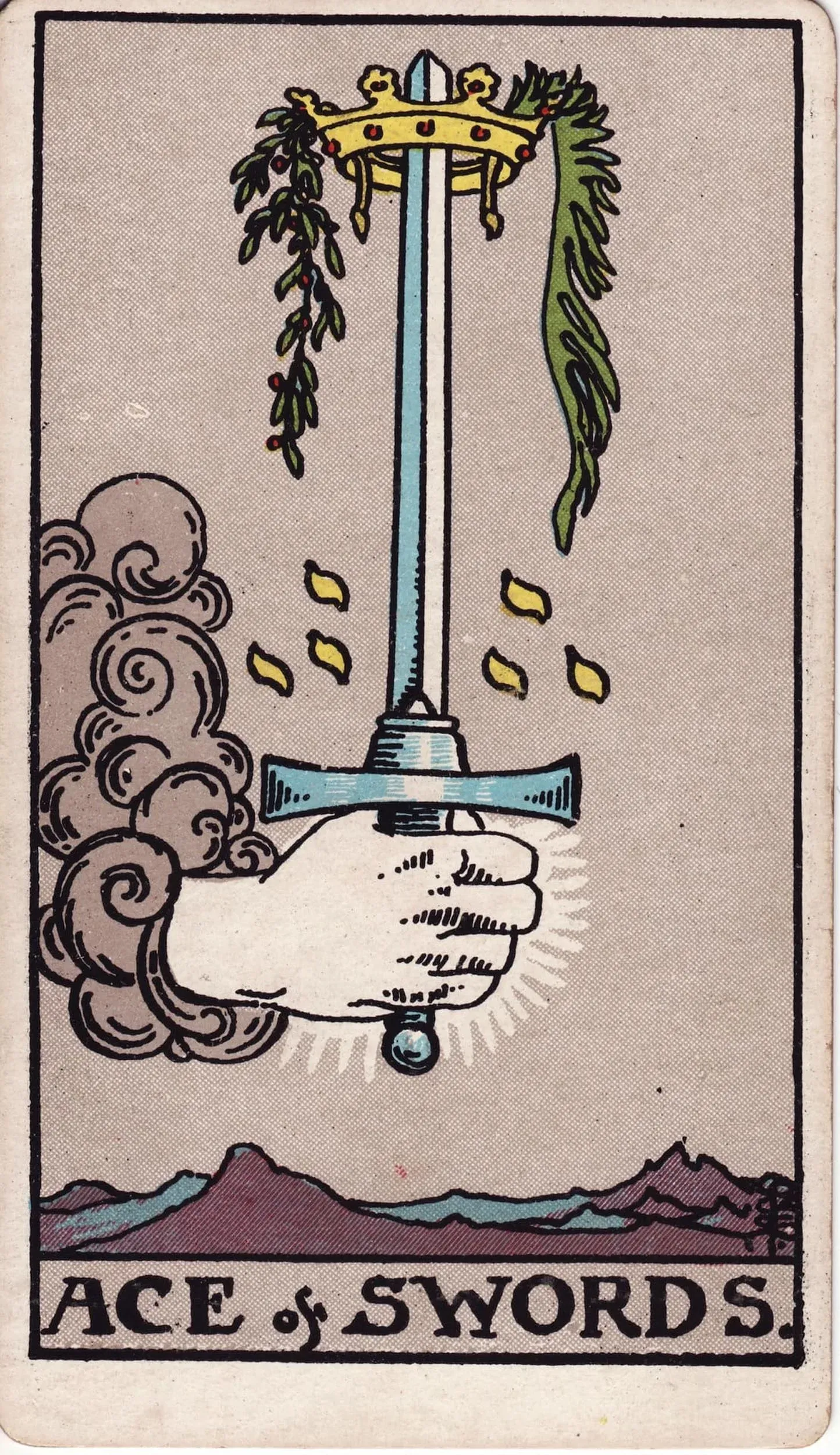 The Ace of Swords tarot card