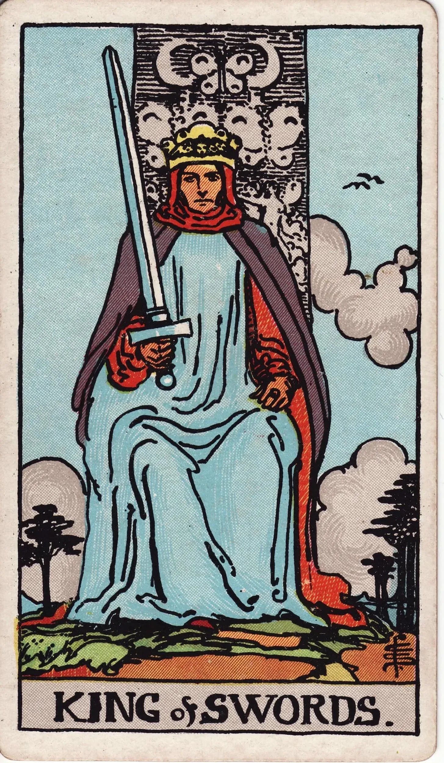 The King of Swords tarot card