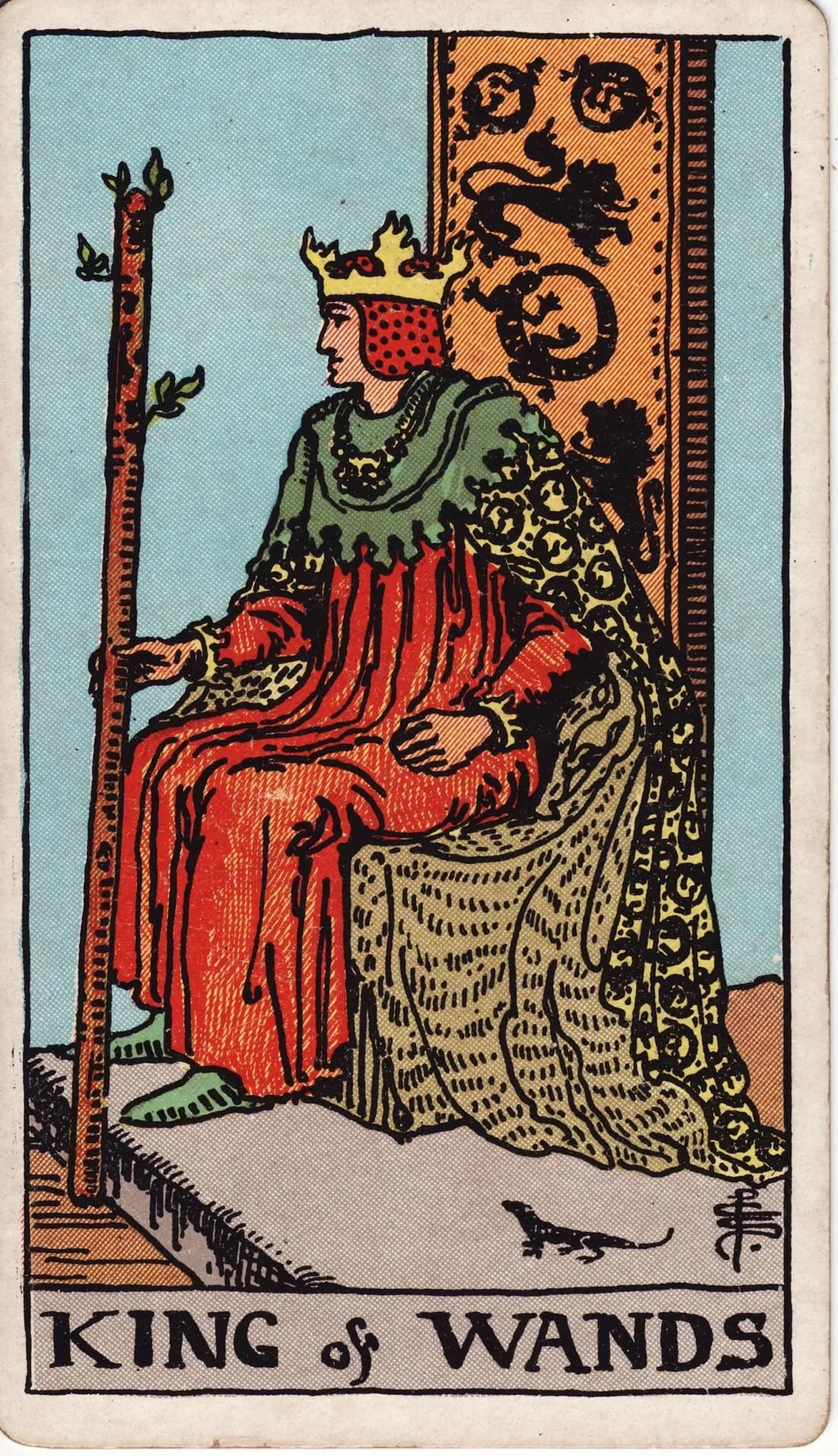 The King of Wands tarot card