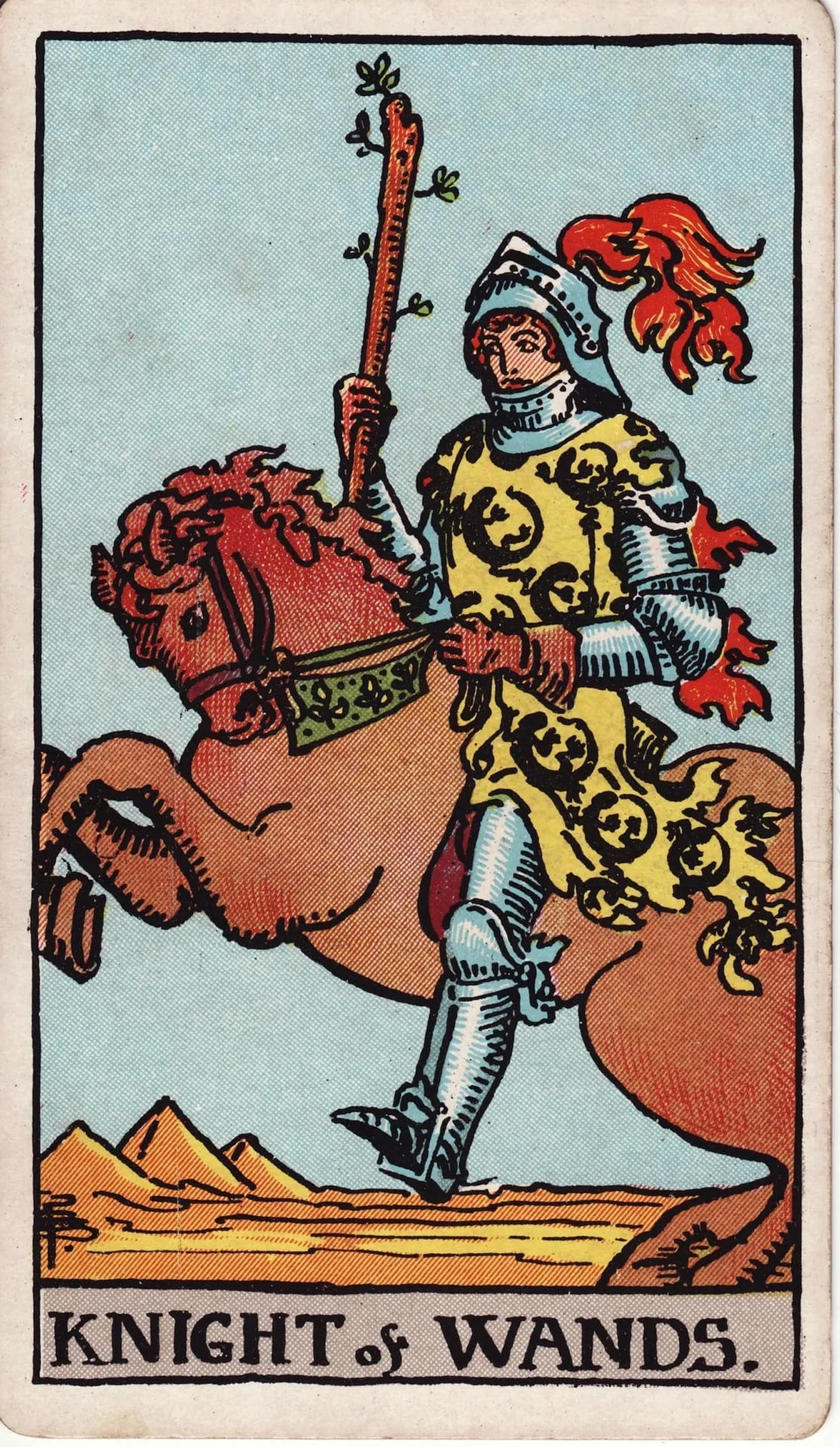 The Knight of Wands tarot card